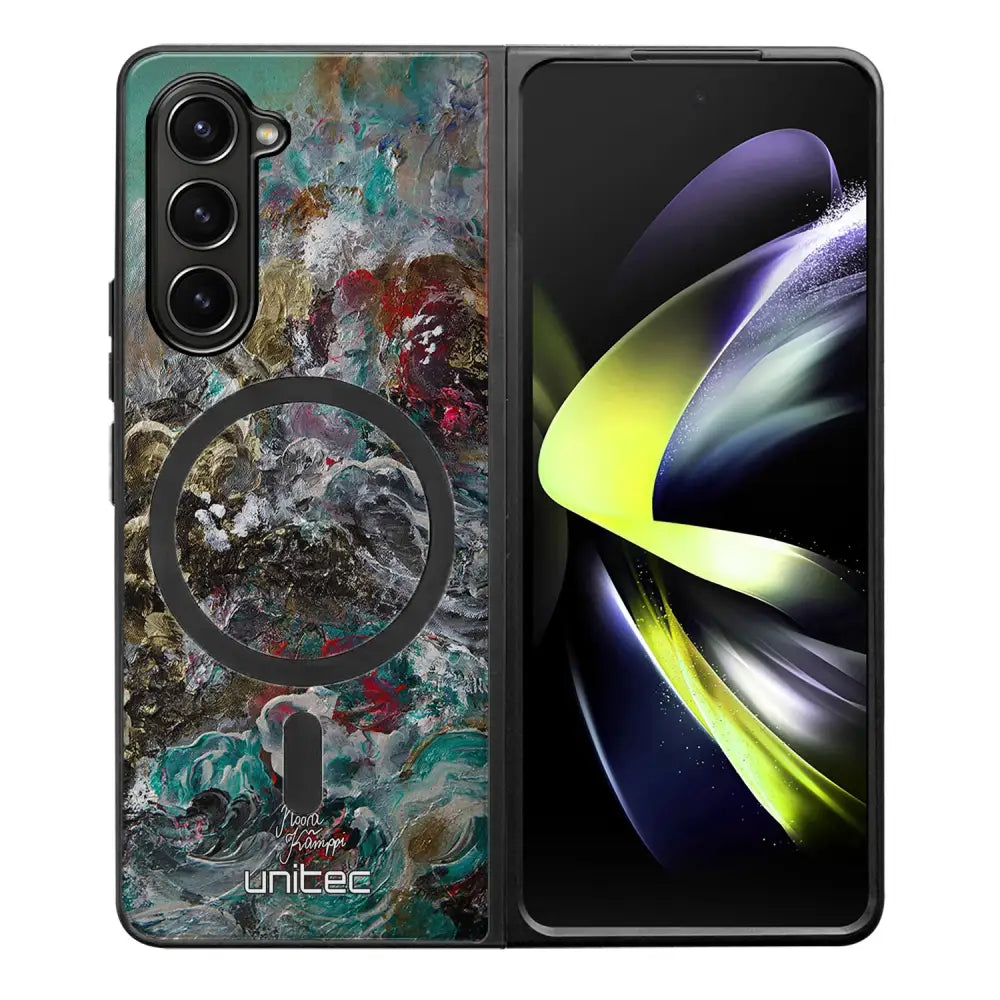 Samsung Galaxy Z Fold 5 modern art suojakuoret - Heart Knows - Noora Kämppi