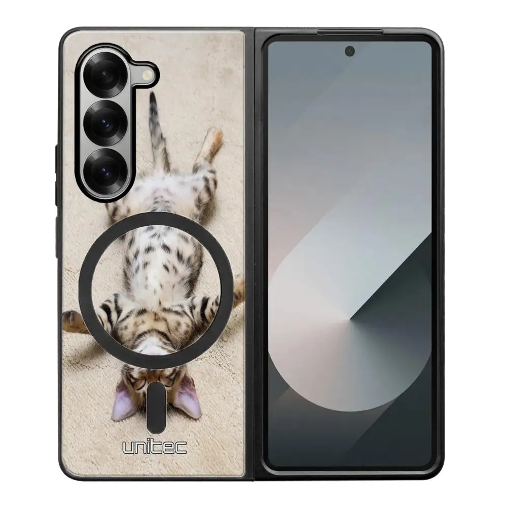 Samsung Galaxy Z Fold 6 kissa suojakuoret - Relaxing Cat