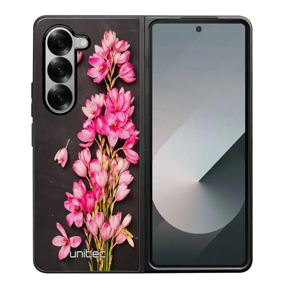 Samsung Galaxy Z Fold 6 kukka suojakuoret - Pink Flowers - Ei