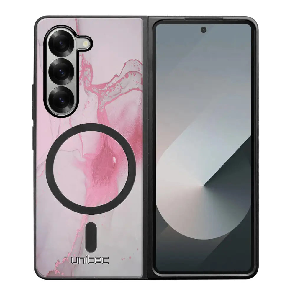 Samsung Galaxy Z Fold 6 marmori suojakuoret - Pink Pok Rie