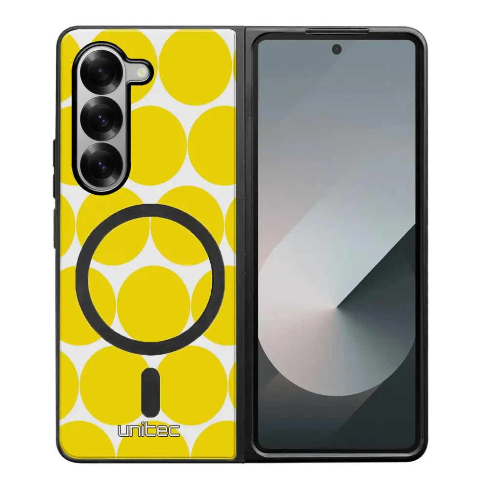 Samsung Galaxy Z Fold 6 pallo suojakuoret - Keltainen Pallo