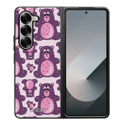 Samsung Galaxy Z Fold 6 suojakuoret - Purple Teddy Bear - Ei