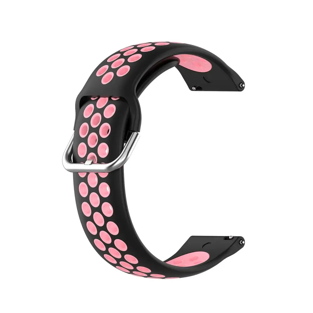 Urheiluranneke 20mm - Musta-Pinkki