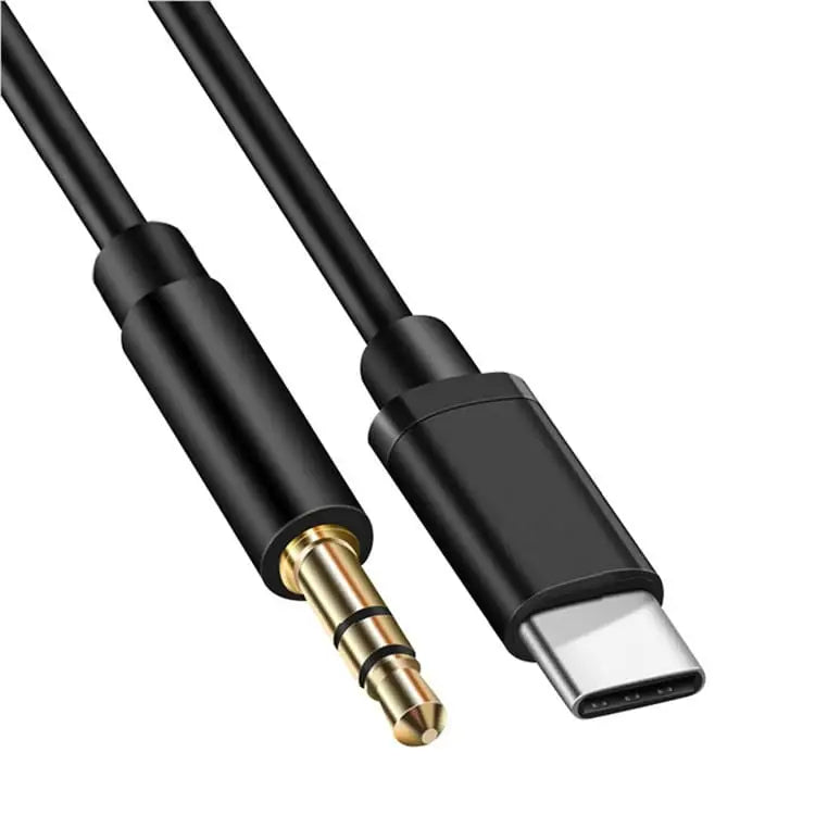 USB-C - 3,5mm Kaapeli 1m - Musta