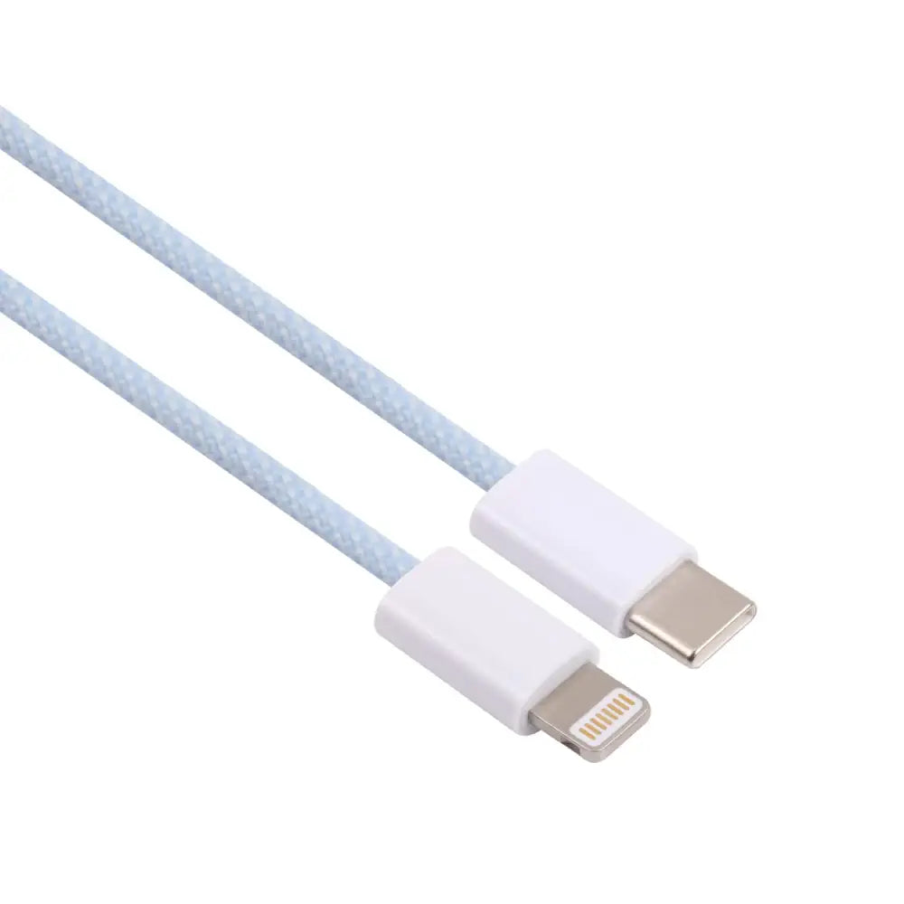 USB-C - Lightning Punottu kaapeli 1M - Sininen