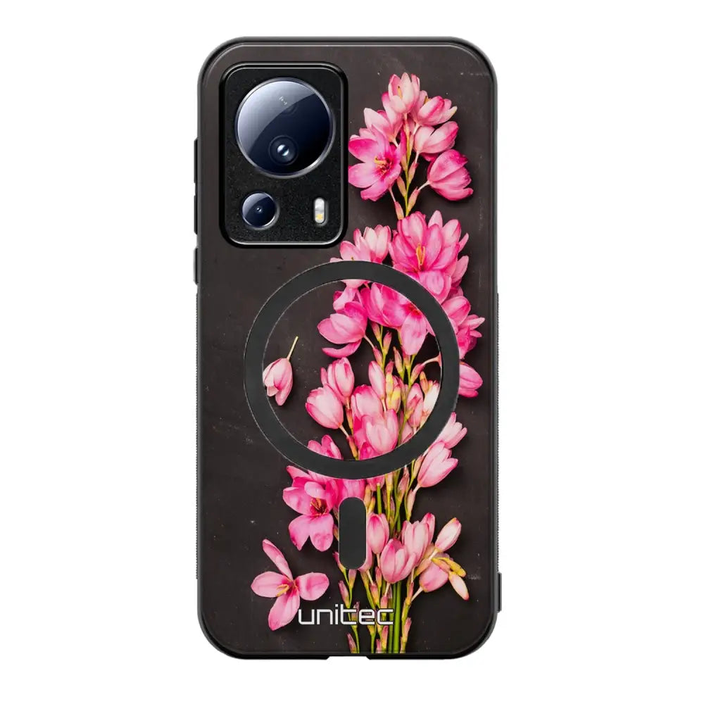 Xiaomi 13 Lite kukka suojakuoret - Pink Flowers