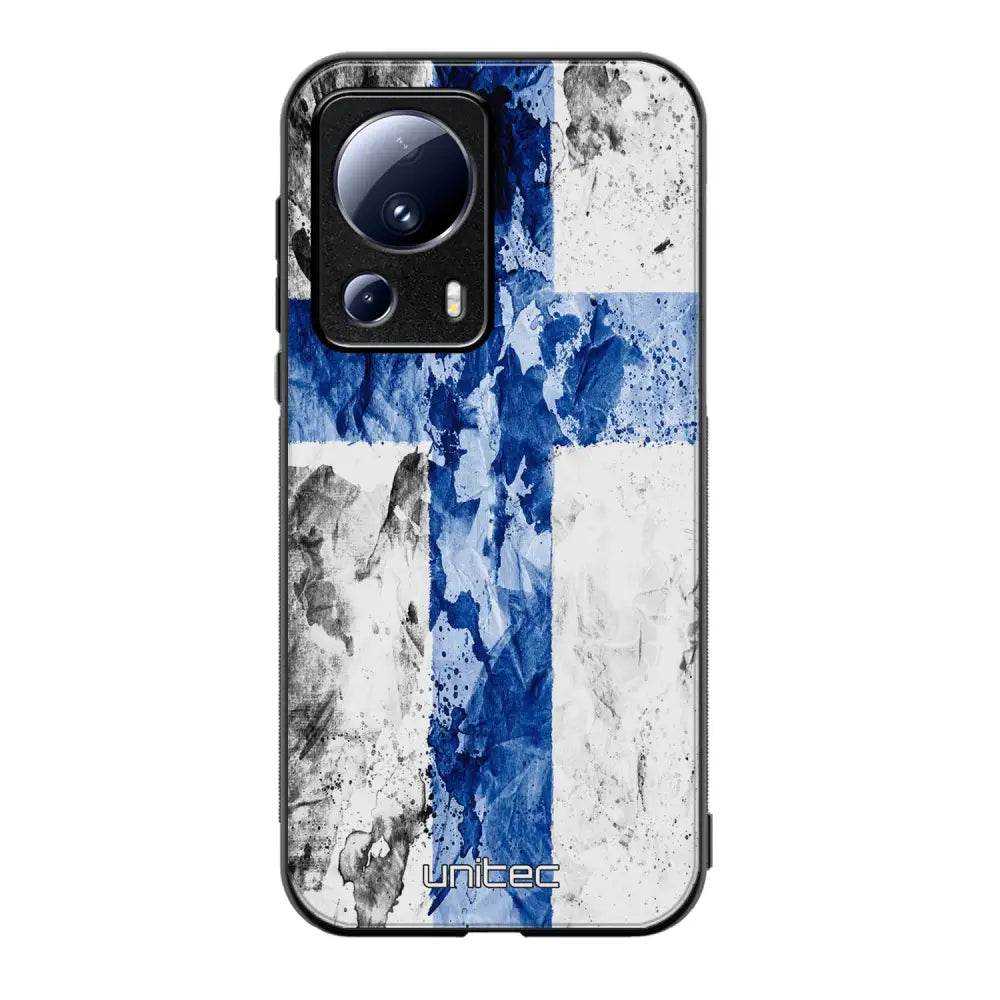 Xiaomi 13 Lite suojakuoret - Painted Finnish Flag - Ei
