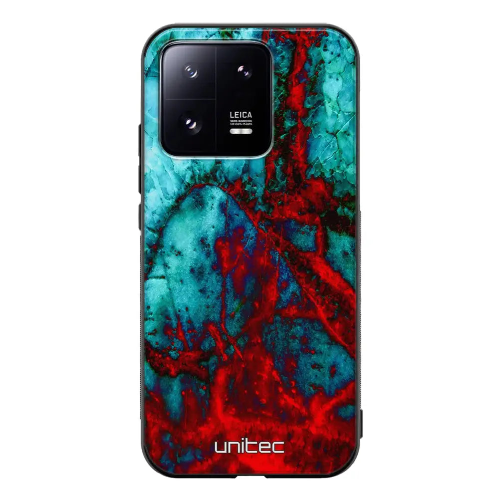 Xiaomi 13 Pro marmori suojakuoret - Blue Red Marble - Ei