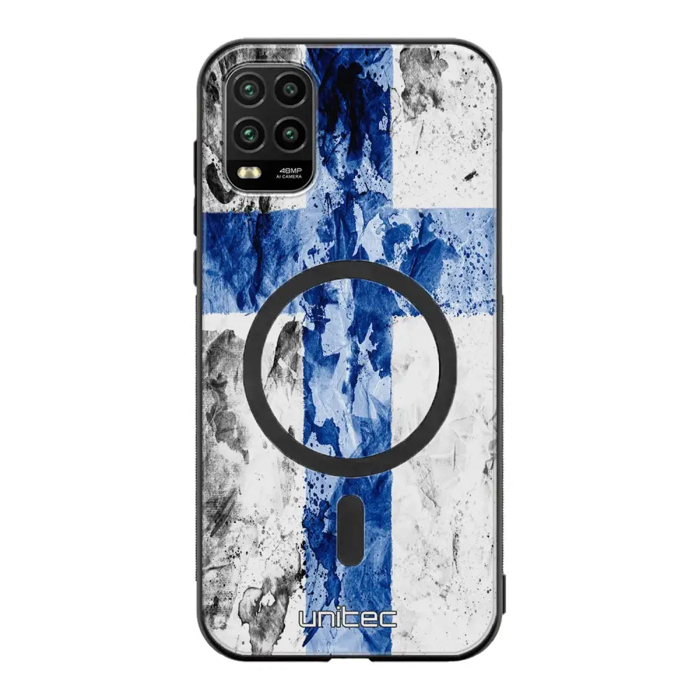 Xiaomi Mi 10 Lite suojakuoret - Painted Finnish Flag