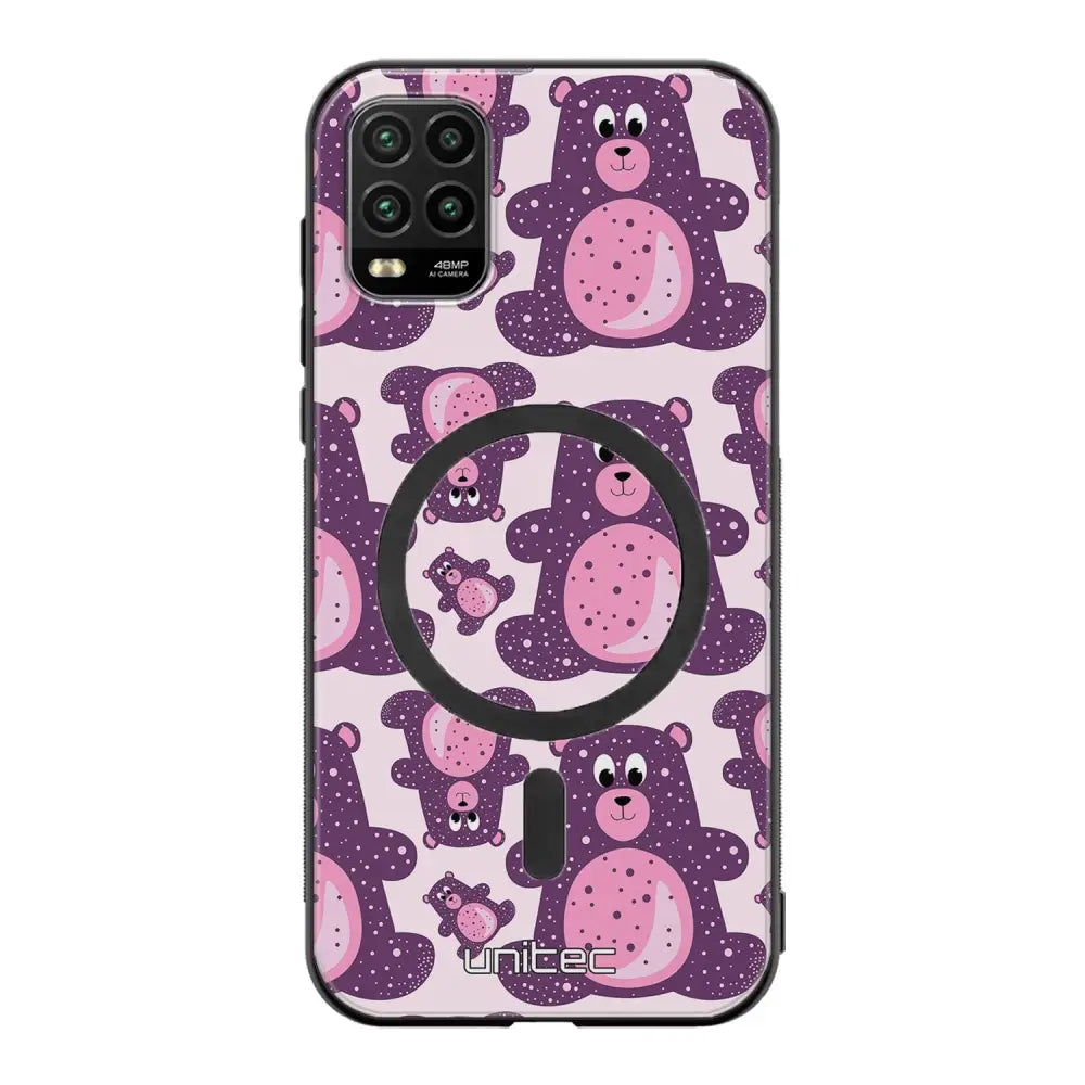 Xiaomi Mi 10 Lite suojakuoret - Purple Teddy Bear