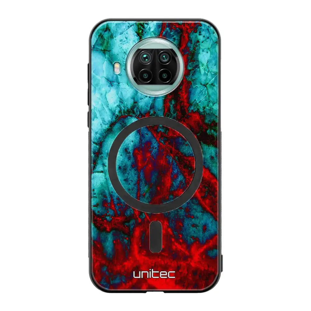 Xiaomi Mi 10T Lite marmori suojakuoret - Blue Red Marble