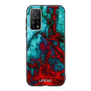 Xiaomi Mi 10T marmori suojakuoret - Blue Red Marble - Ei