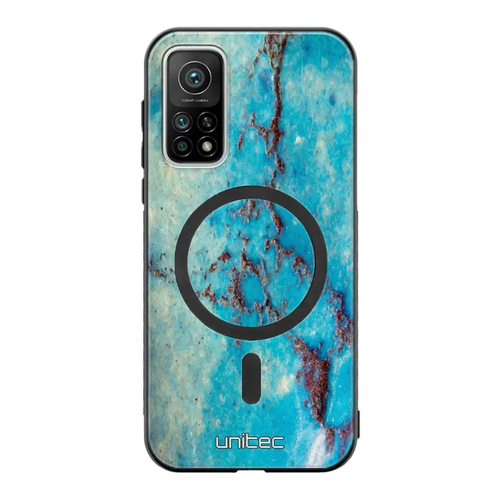 Xiaomi Mi 10T Pro marmori suojakuoret - Turquoise Marble