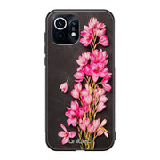 Xiaomi Mi 11 kukka suojakuoret - Pink Flowers - Ei