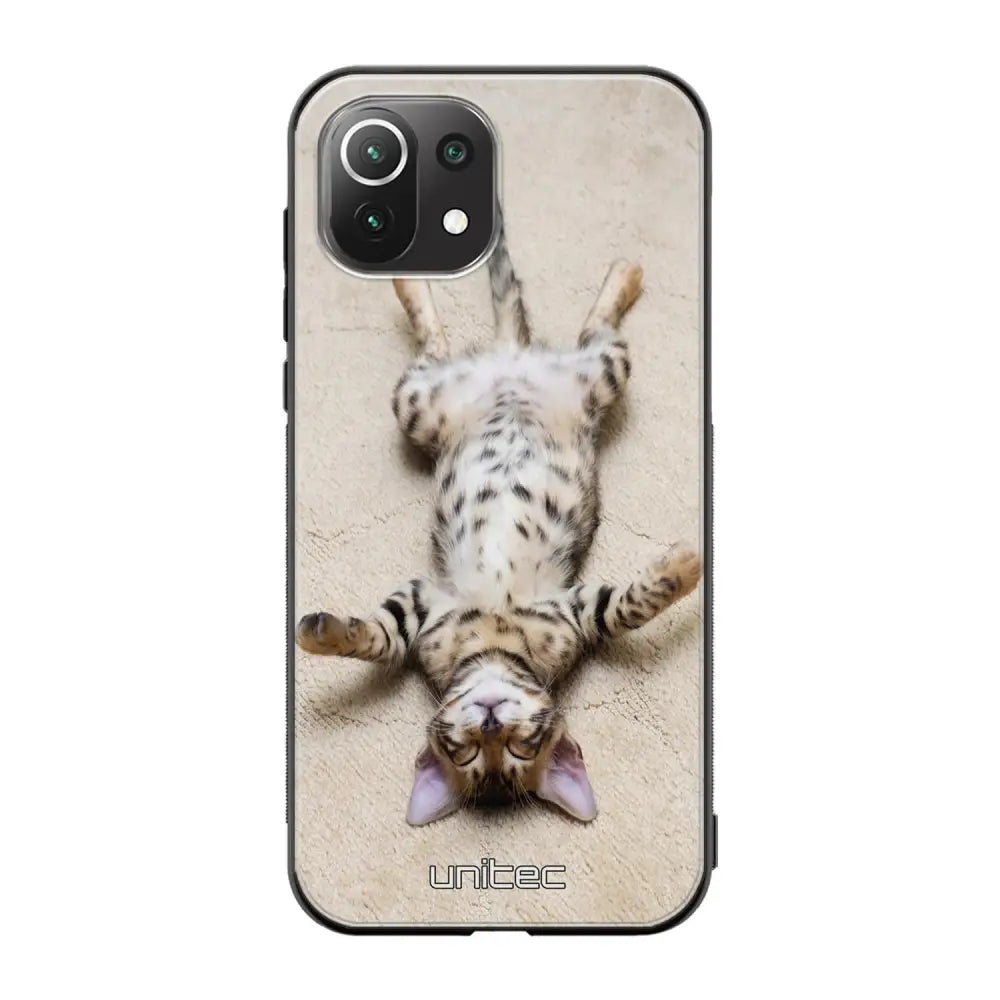Xiaomi Mi 11 Lite kissa suojakuoret - Relaxing Cat - Ei