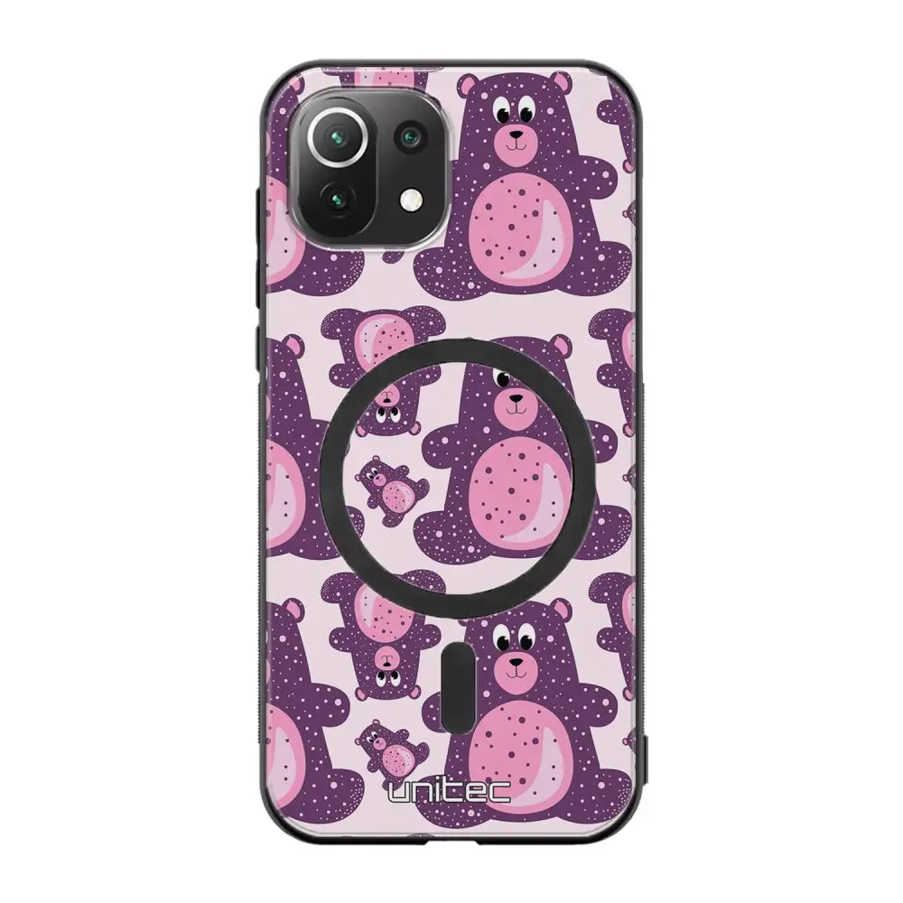 Xiaomi Mi 11 Lite suojakuoret - Purple Teddy Bear