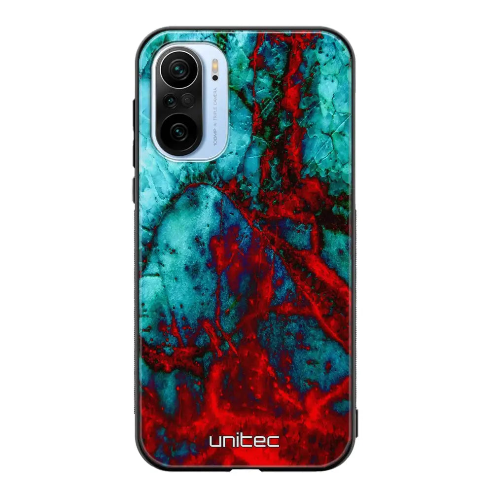 Xiaomi Mi 11i marmori suojakuoret - Blue Red Marble - Ei