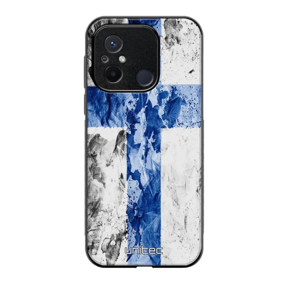 Xiaomi Redmi 12C suojakuoret - Painted Finnish Flag - Ei