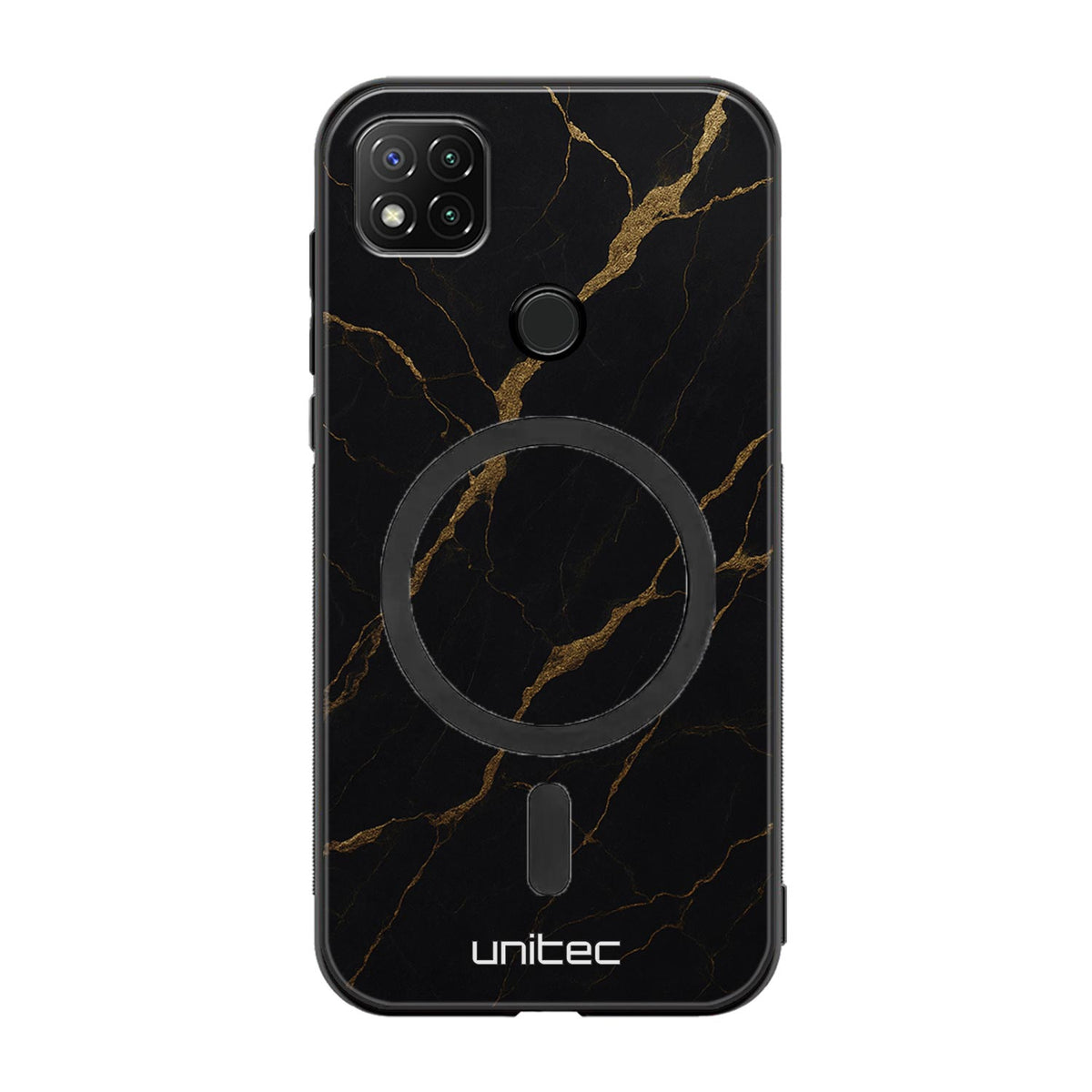 Xiaomi Redmi 9C NFC Suojakuoret Marmori – Midnight Gold