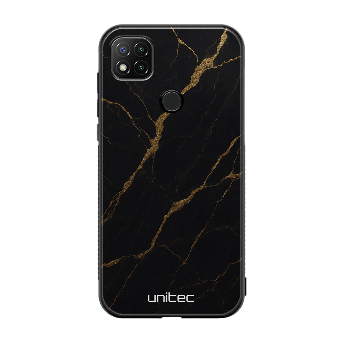 Xiaomi Redmi 9C NFC Suojakuoret Marmori – Midnight Gold