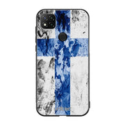 Xiaomi Redmi 9C NFC suojakuoret - Painted Finnish Flag - Ei