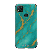 Xiaomi Redmi 9C NFC Suojakuoret Marmori – Turquoise Gold