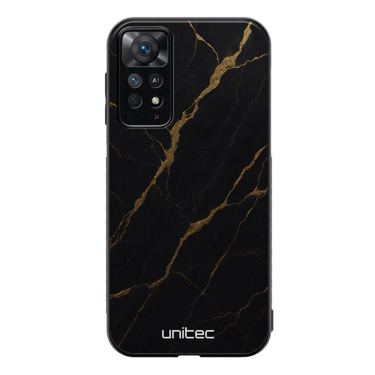Xiaomi Redmi Note 11 Pro Suojakuoret Marmori – Midnight Gold
