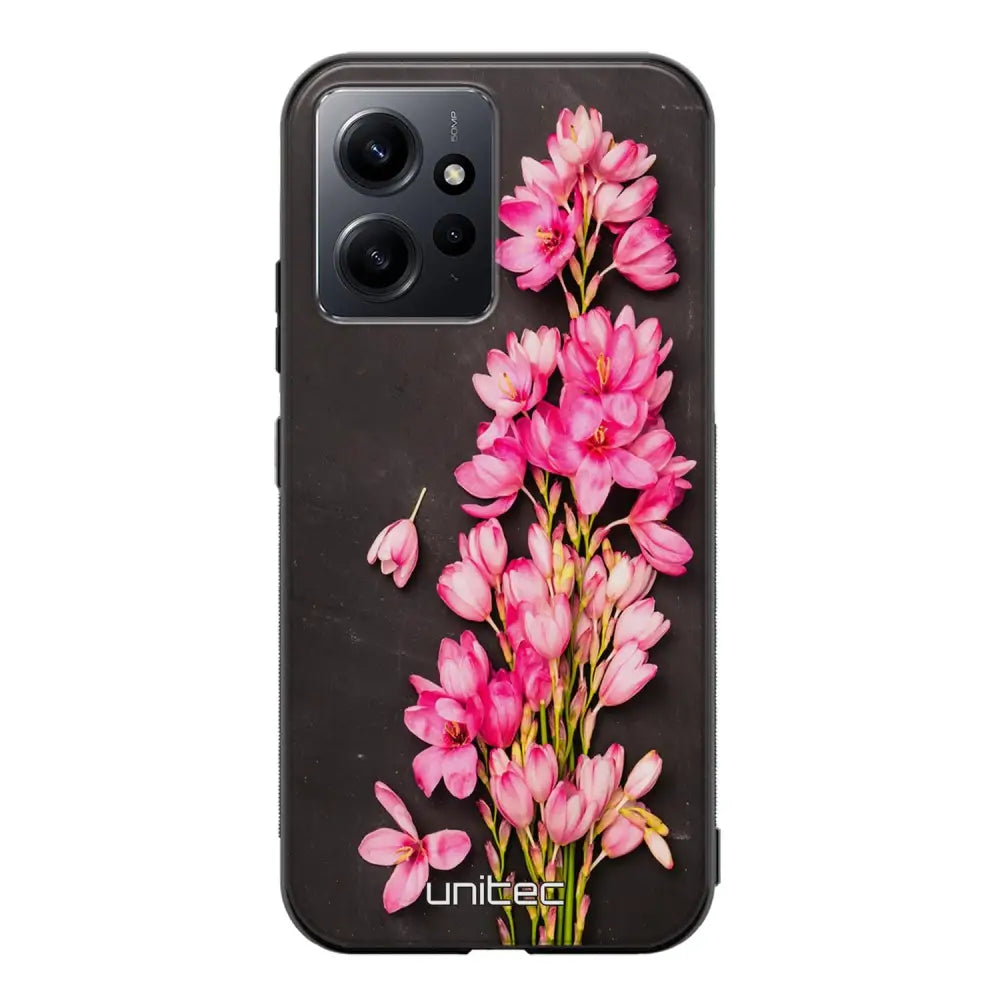 Xiaomi Redmi Note 12 4G kukka suojakuoret - Pink Flowers - Ei