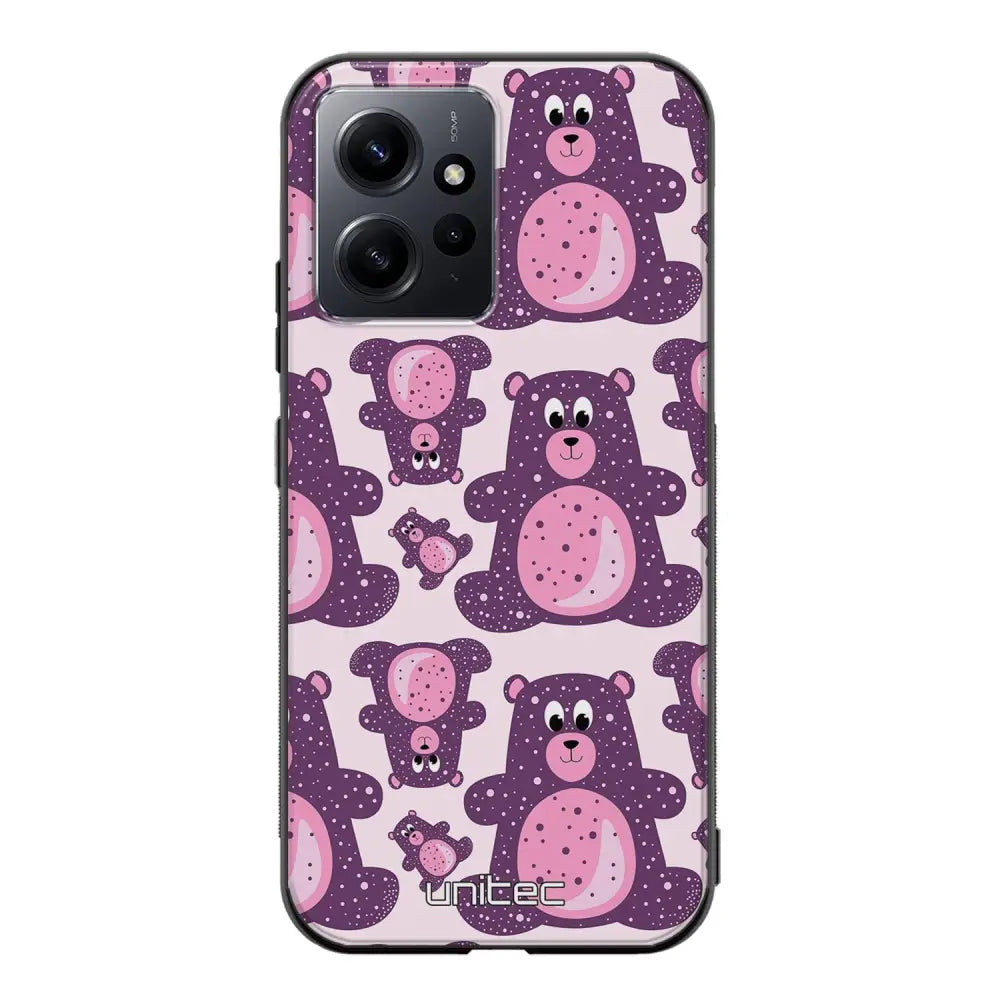 Xiaomi Redmi Note 12 4G suojakuoret - Purple Teddy Bear - Ei