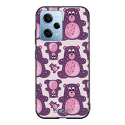 Xiaomi Redmi Note 12 5G suojakuoret - Purple Teddy Bear - Ei