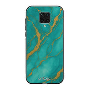 Xiaomi Redmi Note 9 Pro Suojakuoret Marmori – Turquoise Gold