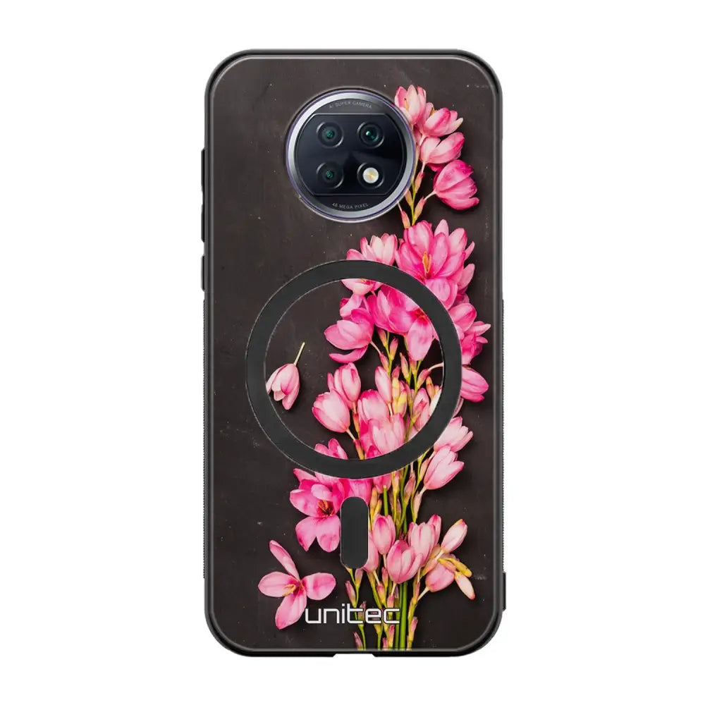Xiaomi Redmi Note 9T kukka suojakuoret - Pink Flowers